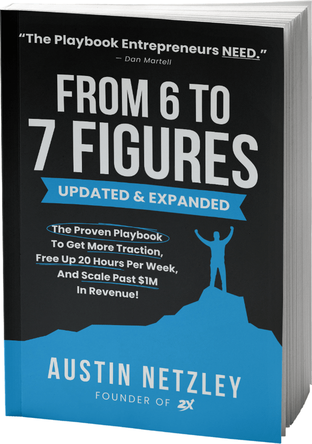 Austin Book Cover Final - mockup 2X 6 to 7 Figures Book Hardcover