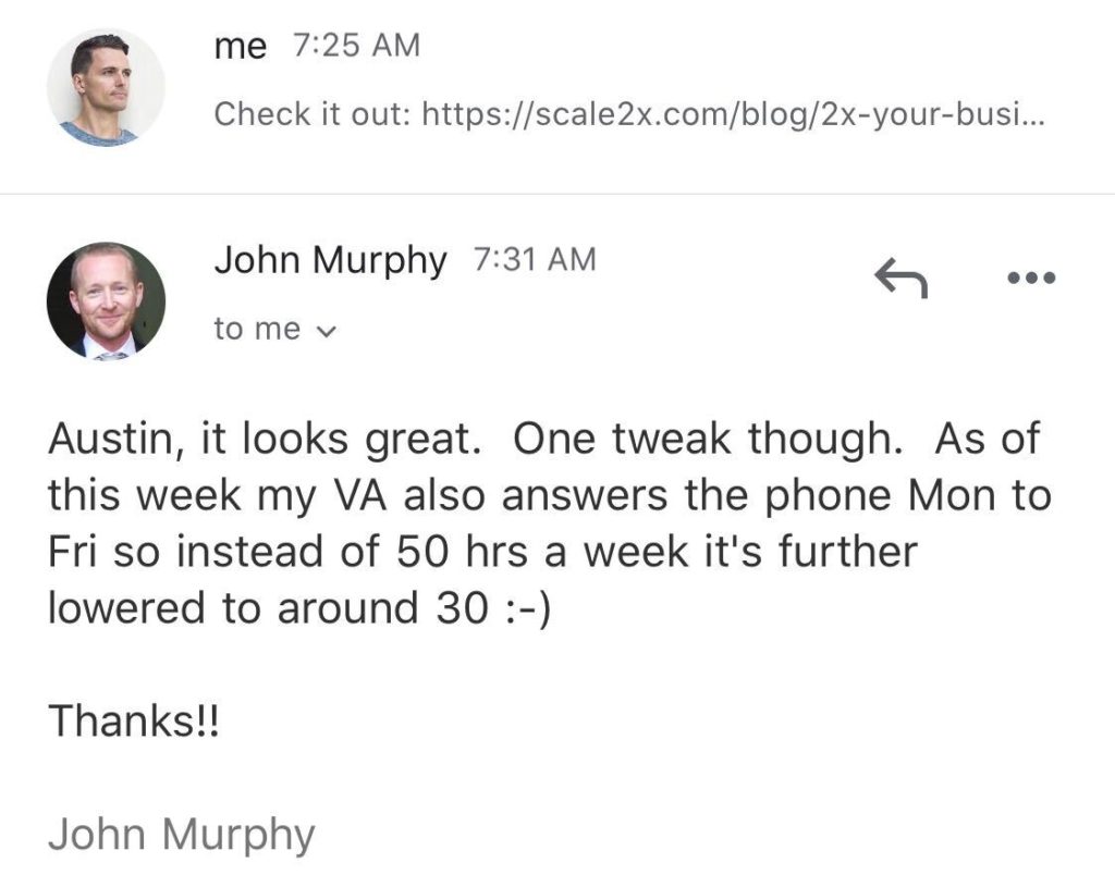 2X Client Feature John Murphy