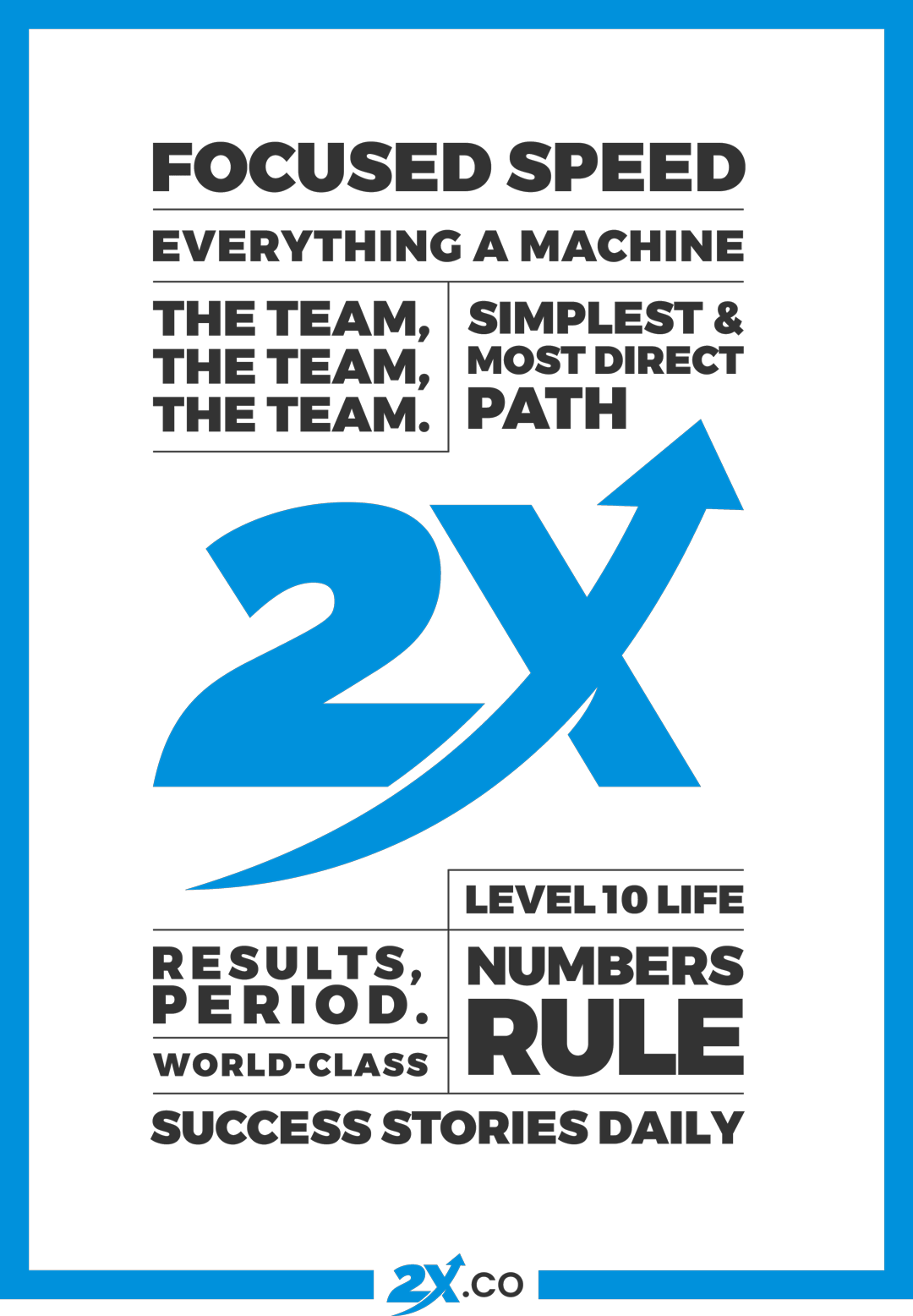 2X - Manifesto (Core Values) 18x24 - 103020