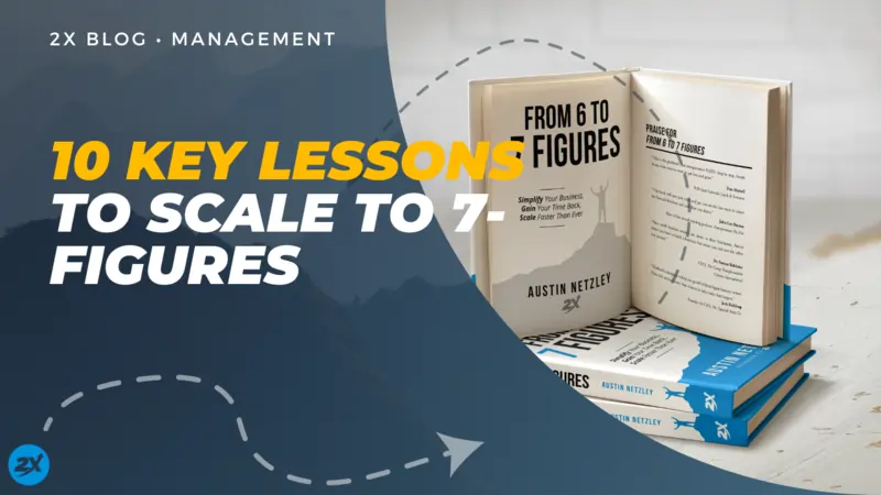 a book with the title 10 key lessons to scale to 7 figures.